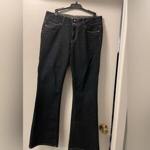 PAIGE Dark Blue Flare Women's Jeans